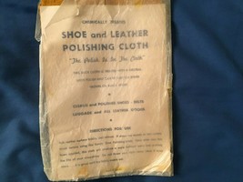 Vintage Shoe &amp; Leather Polishing Cloth Boise, ID *Pre Owned/Unused* u1 - £12.73 GBP