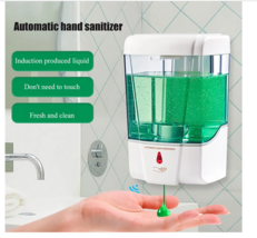 (Packs of 1, 2, 4) Automatic Liquid Soap Dispenser 700ML Handfree IR Wall Mount - £16.55 GBP+