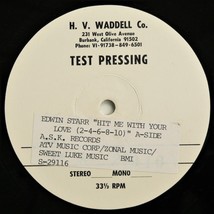 Edwin Starr - Test Pressing - Hit Me With Your Love (2-4-6-8-10) - Rare 12&quot; 33 - £38.33 GBP
