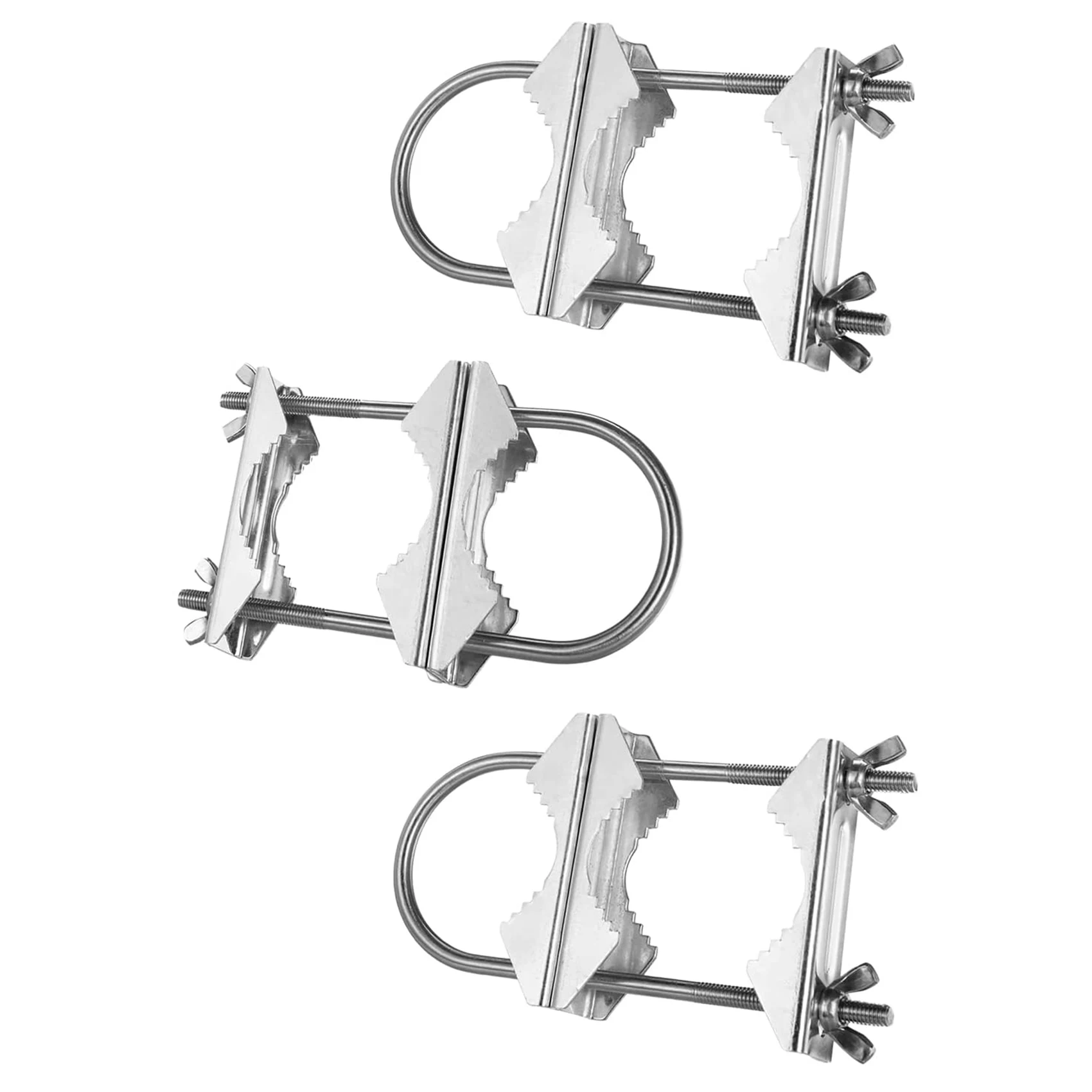 Double Antenna Mast Clamp V Jaw Block with U Bolts Heavy Duty Anti-Rust ... - $55.81