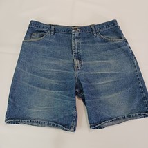 Wrangler 606W1DH Relaxed Fit Men&#39;s Blue Cotton Denim Jean Shorts Size 40... - $22.76