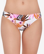 Salt + Cove Women&#39;s Tropic Time Printed Cinch-Back Bikini Bottoms Size Medium - £8.24 GBP