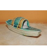Miniature Mud Sampan 3.75" Boat Village Mudman Bonsai Chinese / Japanese... - $31.49
