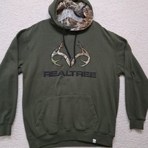 Mens RealTree Pullover Hoodie Size XL Green &amp; Camouflage - £12.84 GBP