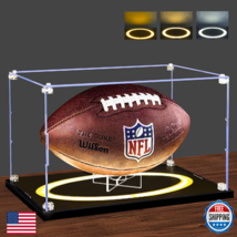 DORYBEN Football Display Case with Light, Full Size Acrylic Box with Rem... - $64.64