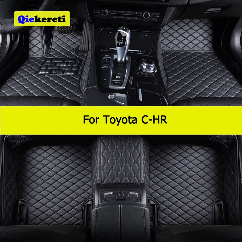 QIEKERETI Custom Car Floor Mats For Toyota CHR C-HR Auto Carpets Foot Coche - £64.76 GBP+