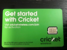 Cricket Wireless Nano SIM Card - £5.90 GBP