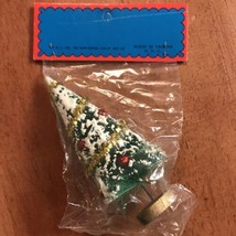 Vintage Miniature Decorated Christmas Tree Ornament 4” by R.D.L. Co. Taiwan MOC - £9.90 GBP