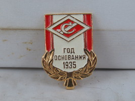Vintage Soviet Soccer Pin - Spartak Moscow 1935 Founding Year - Stamped ... - £11.73 GBP