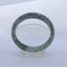 Jade Bangle Burmese Jadeite Comfort Cut Natural Stone Bracelet 7.6 inch 62 mm - £48.35 GBP