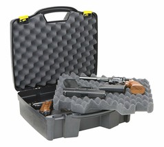 Gun Case Four Pistol XL Black Storage Hard Handgun Padded Lockable All W... - $43.73