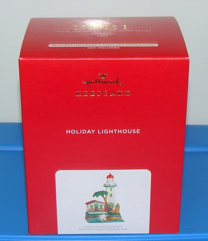 Primary image for 2021 Hallmark Christmas Ornament Holiday Light House Christmas Tree Magic Rare