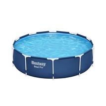 Bestway Steel Pro 10&#39; x 30&quot; Round Above Ground Pool Set | Includes 330gal Filter - £240.70 GBP