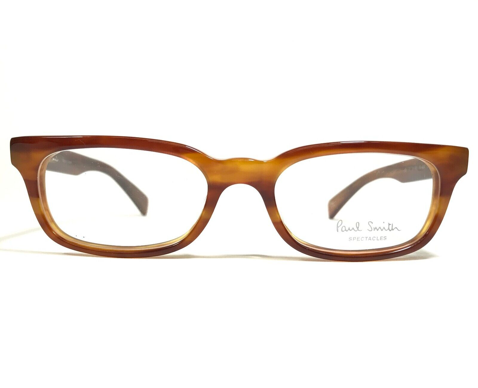 Paul Smith Brille Rahmen PS-434 COR Klar Gestreift Brown Horn Felge 51-1... - $197.98