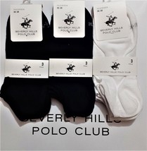 6 fantasmini uomo Beverly Hills Polo Club filo di scozia cotone mini calza corta - £10.24 GBP
