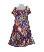N Touch Tropical Print Flutter Sleeve Midi Dress, Size XL Stretch Beachy... - $49.23 CAD