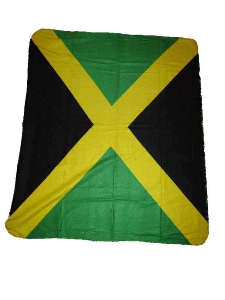 K&#39;s Novelties Jamaica Jamaican Flag 50x60 Polar Fleece Blanket Throw - $15.88
