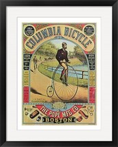 Advertisement for the Columbia Bicycle Framed Fine Art Poster Print - £289.50 GBP