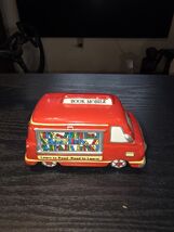 Department 56 Book Mobile Village Library Ceramic Red Van Christmas Holiday - $20.95