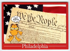 Garfield Cat Postcard Philadelphia Pennsylvania We The People Jim Davis 1978 - £7.61 GBP
