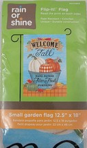 Welcome Fall Farm Fresh Pumpkins Small Decorative Garden Porch Flag 12.5”x18” - £6.24 GBP