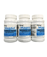 64 Slow Magnesium Chloride W/ Calcium 60 Tabs ( 3 Bottles ) - €37,41 EUR