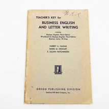 Teacher&#39;s Key for Business English &amp; Letter Writing Hagar Stewart Hutchi... - $18.06
