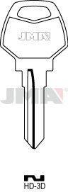 5 X HD-3D JMA HARLEY DAVIDSON Key Blanks - $6.25