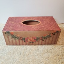 Bob&#39;s Boxes FLORAL SWAG Tissue Box Cover Holder 0424009 Shabeth K Browd - $19.90