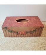 Bob&#39;s Boxes FLORAL SWAG Tissue Box Cover Holder 0424009 Shabeth K Browd - £14.88 GBP