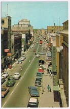 Postcard King St Looking West From Queen St Kitchener Ontario - £3.09 GBP