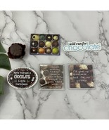 Vintage Chocolate Theme Magnets Lot of 6 Candy Quotes Jokes Treats 90s - $329.27 MXN