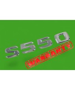 2007-2013 mercedes w221 s550 rear emblem badge logo letters symbol chrome - $400.60 MXN