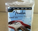 Fender 250L Super 250&#39;s Nickel-Plated Steel Electric Guitar Strings, Light - £7.06 GBP