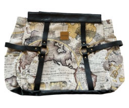 Miche Prima &quot;Gina&quot; Shell Retired Large Old World Map Black Side Pockets - $34.51 CAD