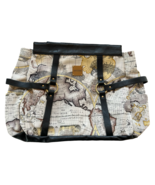 Miche Prima &quot;Gina&quot; Shell Retired Large Old World Map Black Side Pockets - $33.83 CAD