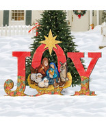 G.DeBrekht Joy Nativity Wooden Outdoor Decoration - $391.87 CAD