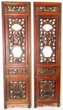 Antique Chinese Screen Panels (3250) (Pair) Cunninghamia wood, Circa 180... - $522.85