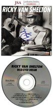 Ricky Van Shelton signed 1987 Wild-Eyes Dream Album Cover Booklet w/ CD &amp; Case-  - £42.98 GBP
