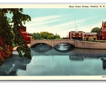 Arch Bridge Ashuelat River Keene New Hampshire NH UNP WB Postcard H20 - $2.92