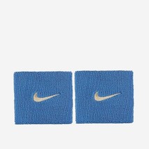 Nike Tennis Premier Wristband S Sportswear Running Band Blue 2pcs NWT DB9327-446 - £25.37 GBP