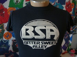 Vintage 80s Bitter Sweet Alley Detroit Rock N Roll Tour T Shirt S - £83.99 GBP