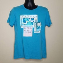 Lofi Hip Hop Radio T Shirt Size Medium Chill Vibes Aqua Blue Beats to Relax - £7.76 GBP