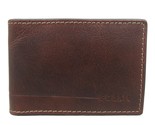 Fossil Allen RFID Magnetic Front Pocket Bifold Mens Wallet Brown NEW SML... - £25.95 GBP