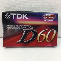 TDK D60 General Purpose Audio Cassette IECI Dynamic Performance High Output - £9.37 GBP