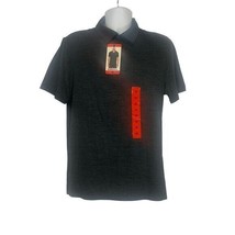 32 Degrees Cool Mens Polo Shirt M Black Space Dye Polyester Short Sleeve - $18.50