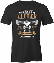 Old School Lifter Gym T Shirt Tee Short-Sleeved Cotton Clothing S1BSA166 - £14.08 GBP+