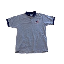 Logo Athletic NFL Houston Texans Football Short Sleeved Polo Shirt Navy Large - £22.00 GBP