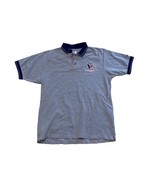 Logo Athletic NFL Houston Texans Football Short Sleeved Polo Shirt Navy ... - $27.70