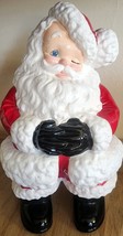 Vintage Retro Atlantic Mold 15” Ceramic Winking Santa Claus Hand Painted 1976 - £45.99 GBP